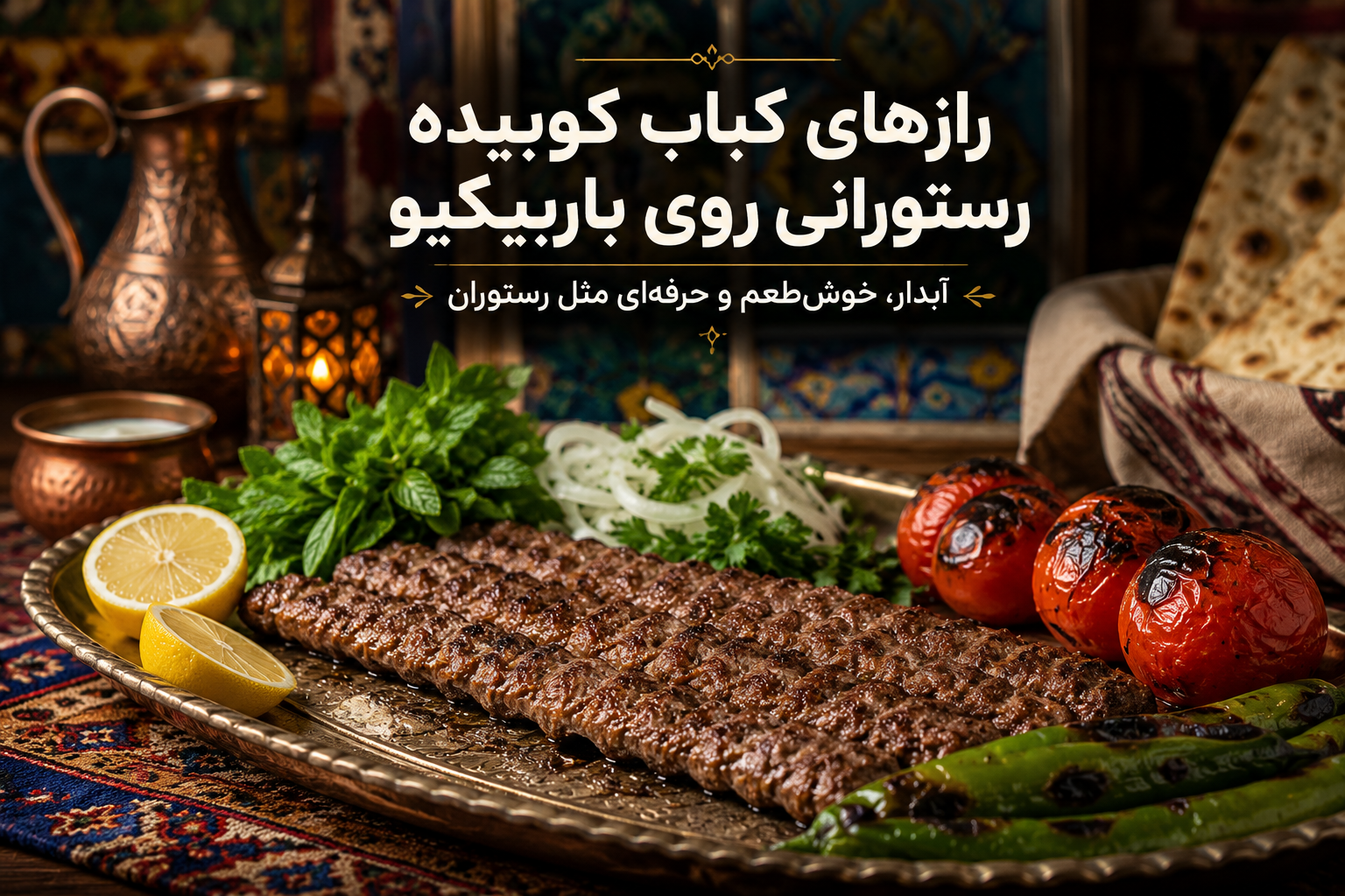 راز کباب کوبیده رستورانی روی باربیکیو؛ ۱۲ فوت‌وفن حرفه‌ای برای کبابی آبدار، مغزپخت و بدون ریزش از سیخ