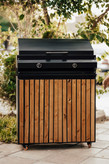 باربیکیو گازی زغالی کابینت دار کاوان ۹۰ سانتی متر سری لاینو مدل L-K90C